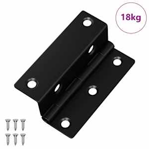 vidaXL Hing 537 tk Must 38 x 17 x 60 mm Raud
