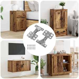 Tečaj 2 pcs Nikljeva 85 x 52,5 x 9,5 mm elezo