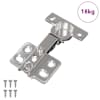 vidaXL Hing 257 tk Nikkel 85 x 52,5 x 9,5 mm Raud