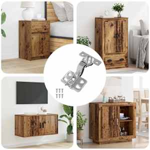 Tečaj 12 pcs Nikljeva 85 x 52,5 x 9,5 mm elezo