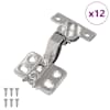 vidaXL Hing 12 tk Nikkel 85 x 52,5 x 9,5 mm Raud