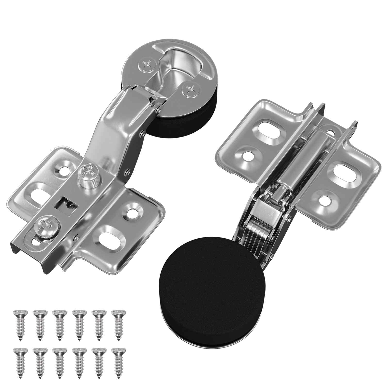 Thumbnail - vidaXL Scharnier 2 pcs Silber 0 Eisen