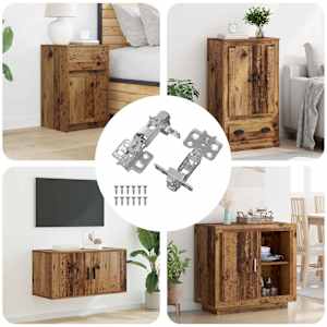 Tečaj 2 pcs Nikljeva 139 x 64,1 x 10 mm elezo