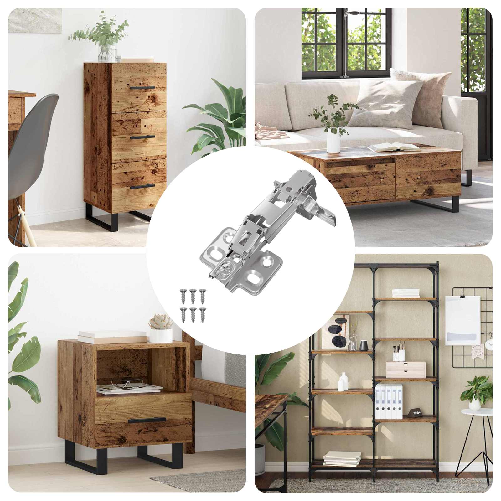 Tečaj 12 pcs Nikljeva 139 x 64,1 x 10 mm elezo