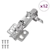 vidaXL Hing 12 tk Nikkel 139 x 64,1 x 10 mm Raud