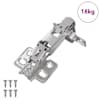 vidaXL Hing 126 tk Nikkel 139 x 64,1 x 10 mm Raud