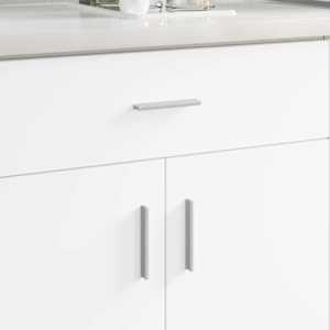 Ročaj Enobarvno 2 pcs srebrna 105.7 x 7.4 x 15.5 mm Aluminij