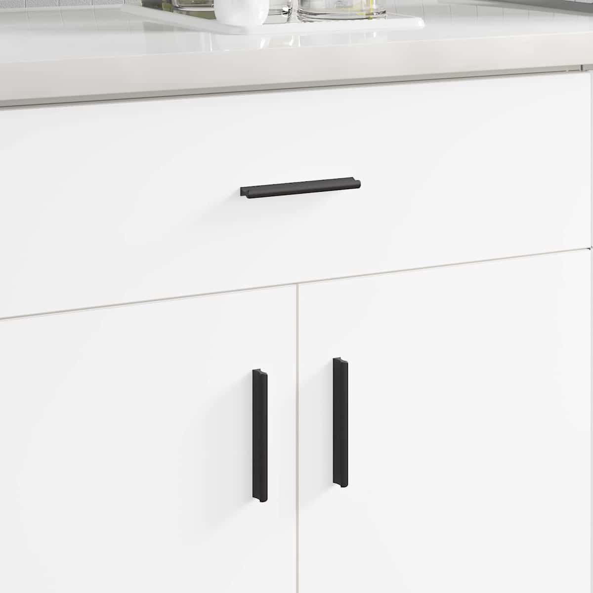 Håndtag 973 stk. Sort 106 x 7,4 x 15,5 mm Aluminium