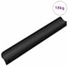 vidaXL K&auml;epide 973 tk Must 106 x 7,4 x 15,5 mm Alumiinium