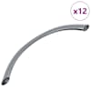 vidaXL K&auml;epide 12 tk H&otilde;bedane 107 x 3.6 x 23 mm Roostevaba teras