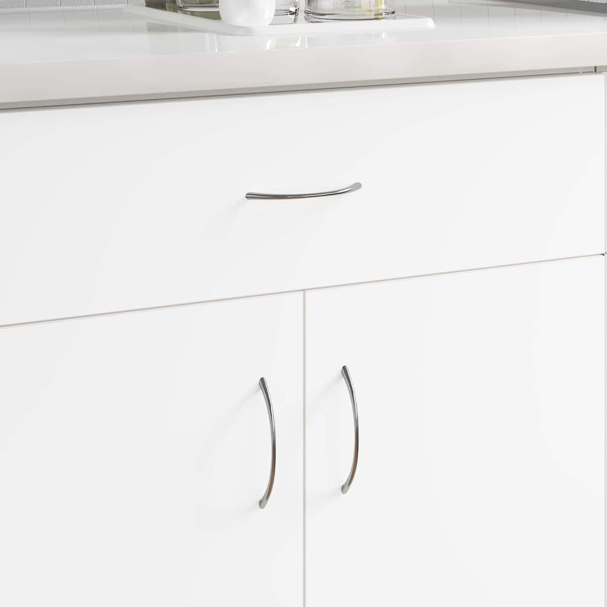 Håndtag 1385 stk. Sølv 107 x 3.6 x 23 mm Rustfrit stål