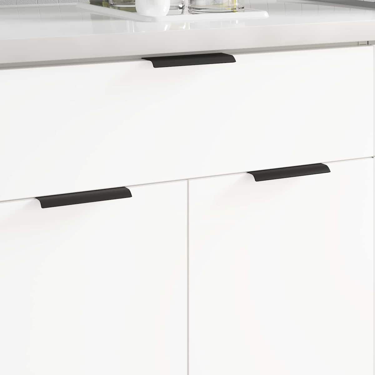 Håndtag 725 stk. Sort 120 x 39.6 x 17 mm Aluminium