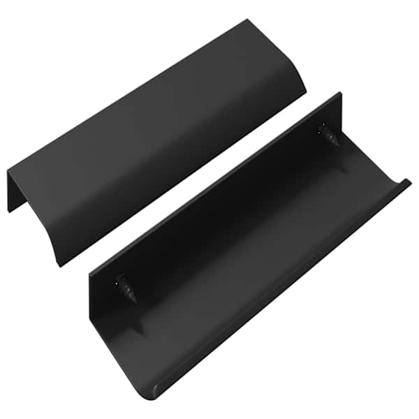 vidaXL K&auml;epide 725 tk Must 120 x 39.6 x 17 mm Alumiinium