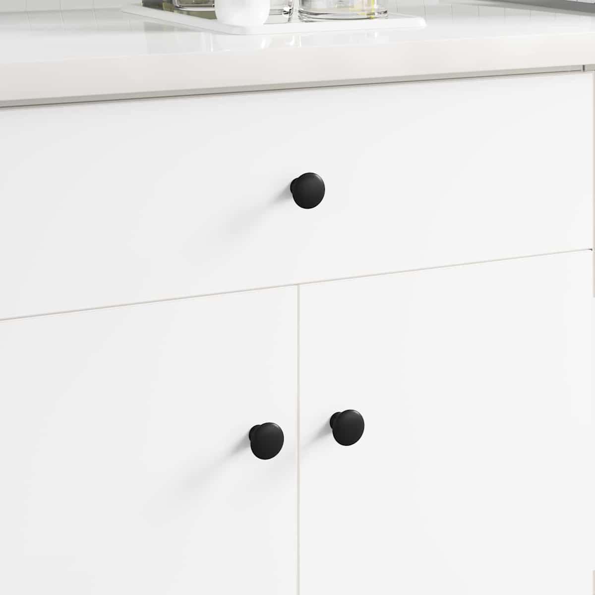 Håndtag 1461 stk. Sort Ø30 mm Aluminium