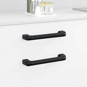 Rukojeť Jednobarevný 12 pcs Černá 380 x 34 x 85 mm Hliník a PP