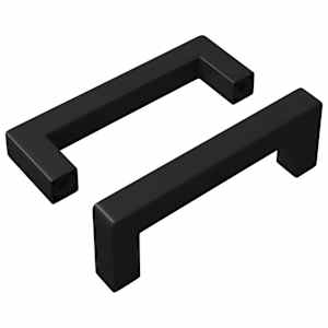 Nábytkové madlo 2 pcs Černá 110 x 12 x 36 mm Železo - obrázek 2