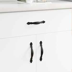 Ročaj 12 pcs Črna 143 x 19,2 x 20 mm Cinkova zlitina