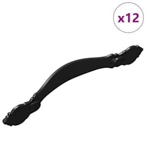 Rukojeť 12 pcs Černá 143 x 19,2 x 20 mm Zinková slitina - obrázek 2