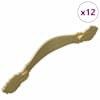 vidaXL K&auml;epide 12 tk Kuldne 143 x 19,2 x 20 mm Tsink-alliage