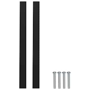 Madlo na skříň 2 pcs Černá 150 x 12,3 x 35,2 mm Nerezová ocel - obrázek 5
