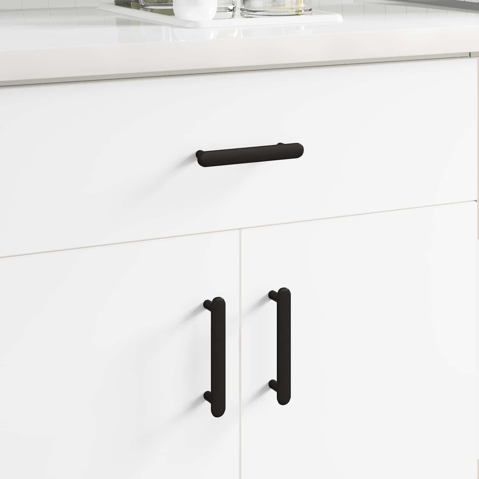 Ročaj za omaro 474 pcs Črna 121 x 16.6 x 28.3 mm elezo