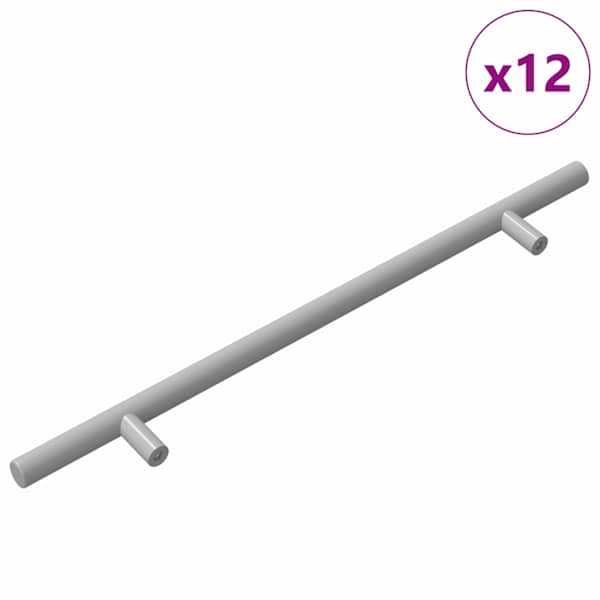 vidaXL Kappi K&auml;epide 12 tk H&otilde;bedane 300 mm Roostevaba teras