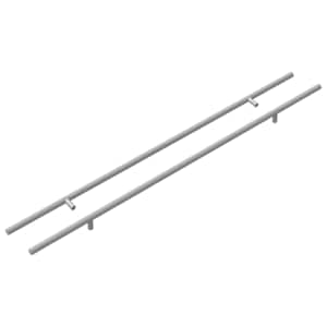 Madlo na skříň 2 pcs Stříbrná 700 mm Nerezová ocel - obrázek 2