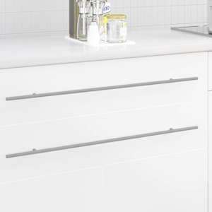 Ročaj za omaro 12 pcs srebrna 800 mm Nerjaveče jeklo