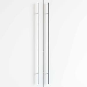 Madlo na skříň 2 pcs Stříbrná 900 mm Nerezová ocel - obrázek 6