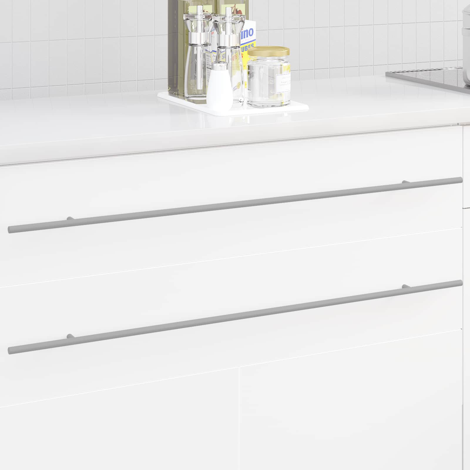 vidaXL Schrankgriff 12 pcs Silber 0 Edelstahl