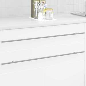 Ročaj za omaro 12 pcs srebrna 900 mm Nerjaveče jeklo