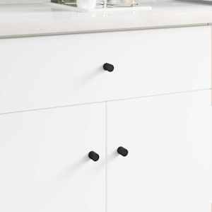 Ročaji za omare 2 pcs Črna M4 x 12 mm elezo