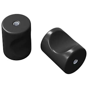 Úchytka do skříňky 2 pcs Černá 18 x 23 mm Železo - obrázek 2
