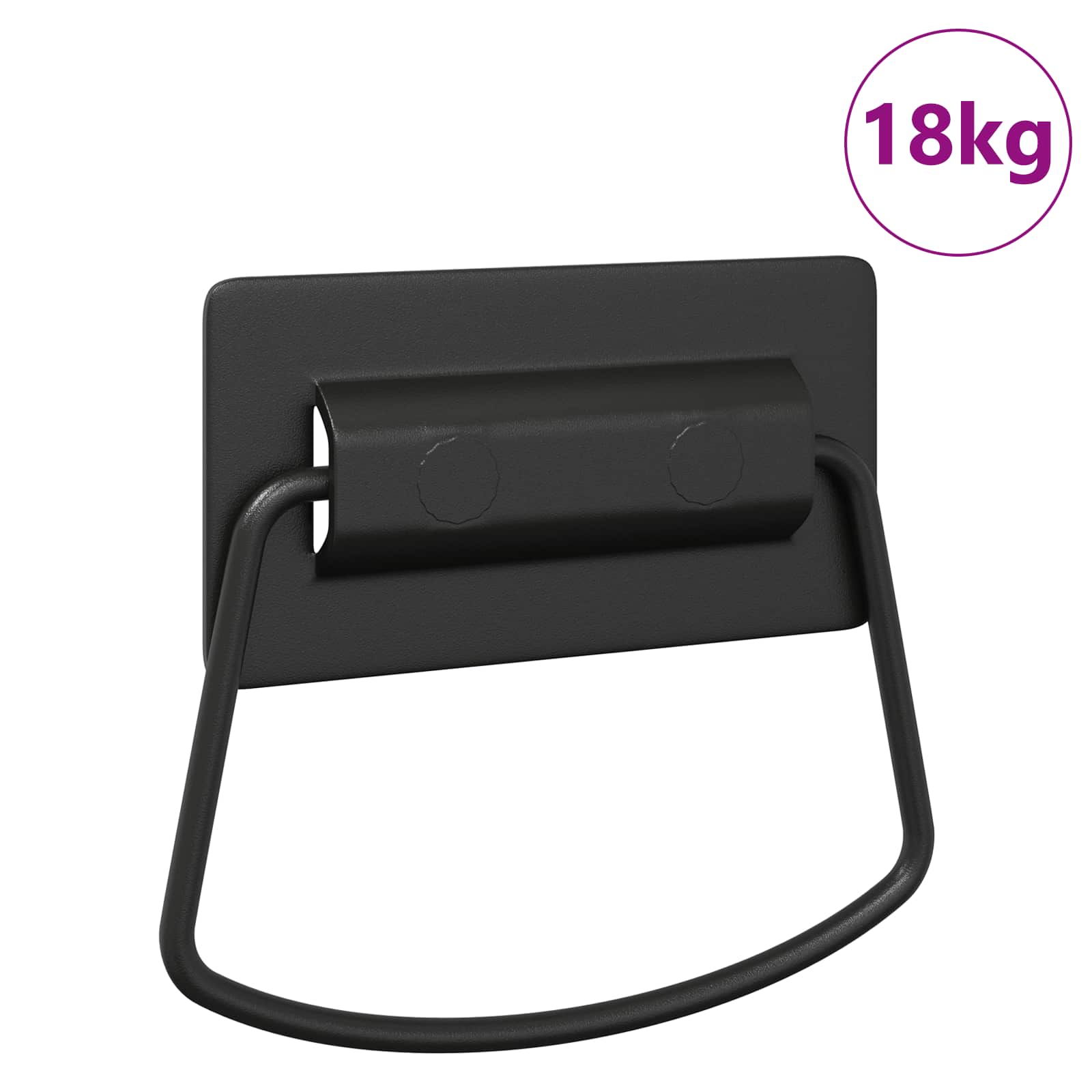 Kabineta rokturi Melna 85 x 45 mm Metāls