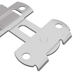 Zámek na dveře 2 pcs Stříbrná 70 x 8 mm Ocel - obrázek 7