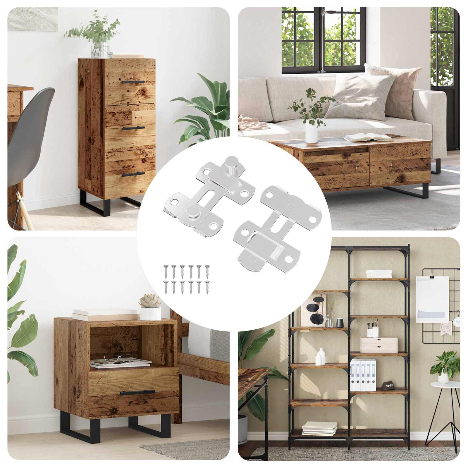 vidaXL Yale pentru ușă 2 pcs Argintiu 70 x 8 mm Oțel