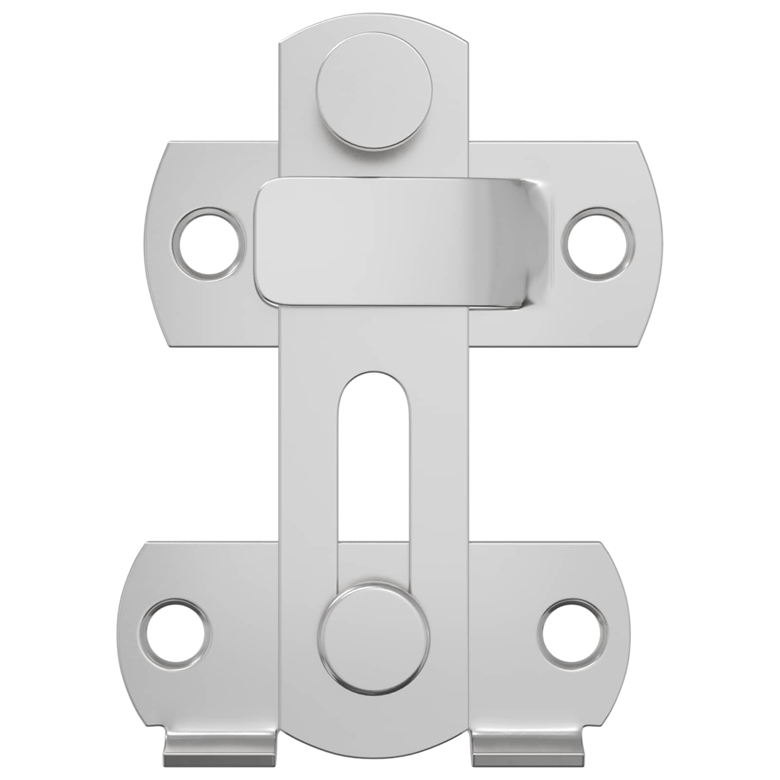 Zaklep za vrata 2 pcs srebrna 70 x 8 mm Jeklo - slika 4