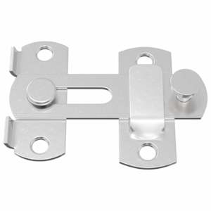 Zámek na dveře 2 pcs Stříbrná 70 x 8 mm Ocel - obrázek 5