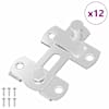 vidaXL Ukselukk 12 tk H&otilde;bedane 70 x 8 mm Teras