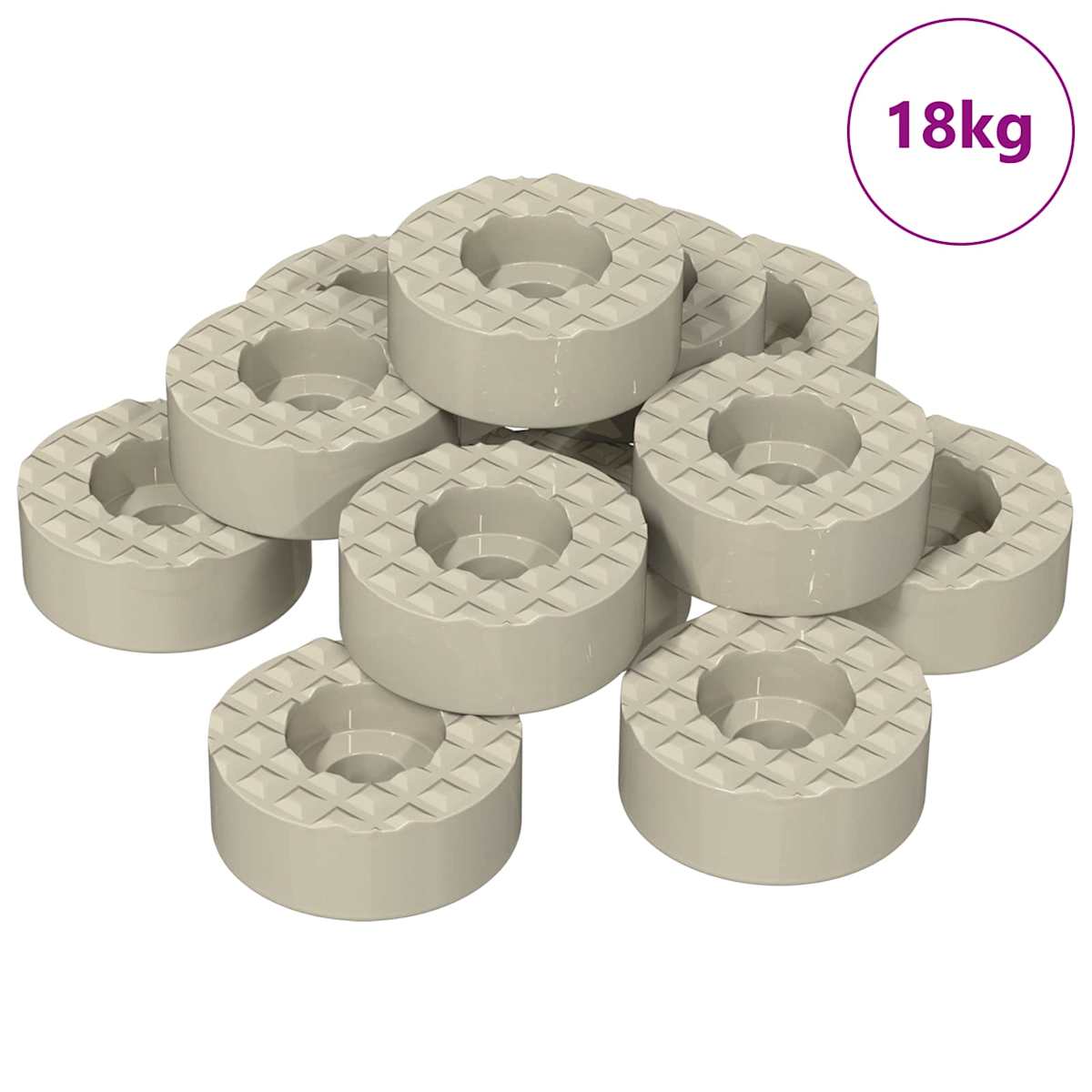 Stol ben gulvbeskyttere 18000 stk. Transparent Ø 15 x 16 mm PVC - Billede 2