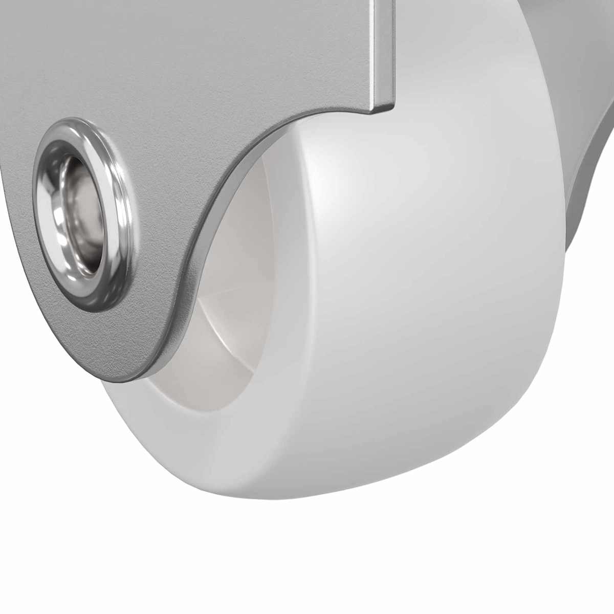 Hjul 2 stk. Hvid 42 x 11,5 x 29 mm Jern - Billede 8