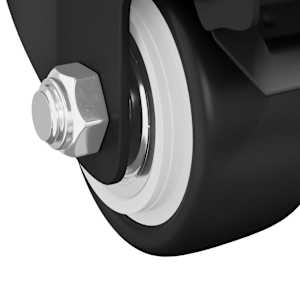Kolečka 2 pcs Černá M6 x 37 mm Železo a nylon - obrázek 7