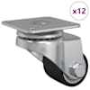 vidaXL Rattakandur 12 tk H&otilde;bedane 44,1 x 44,1 x 1,95 mm Nailon