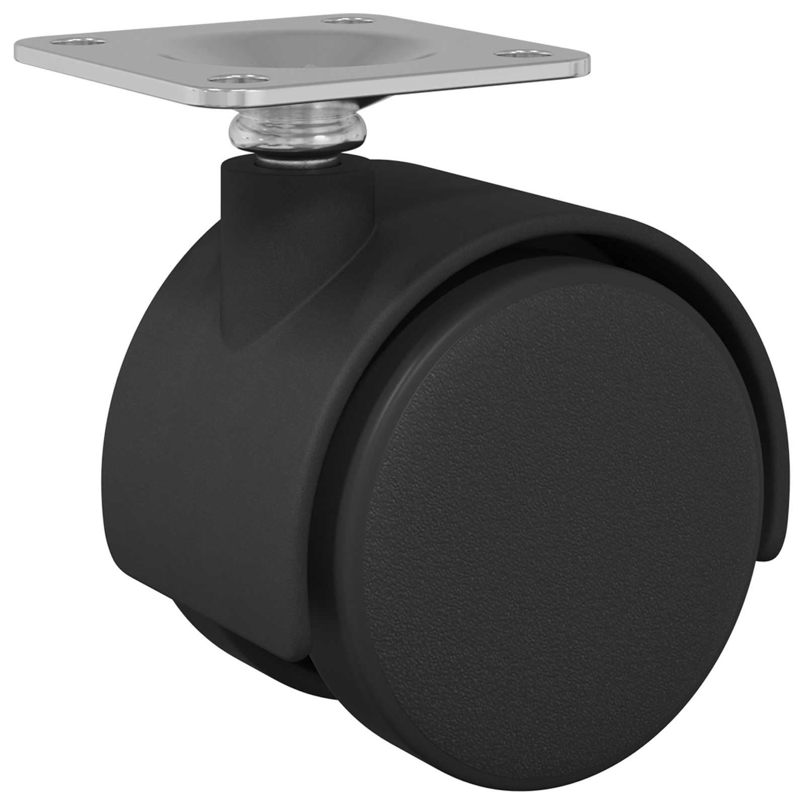 Vrteče kolesce 2 pcs Črna 39,5 x 39,5 x 37,8 mm Železo in PP - slika 6