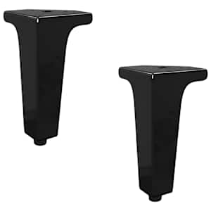 vidaXL M&ouml;&ouml;blijalad 2 tk Must 54,1 x 54,1 x 100 mm Raud