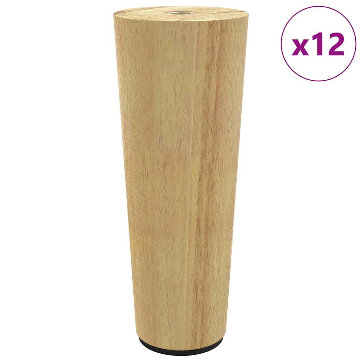 Møbelben. Brun Ø 44 x 100 mm Massiv Eucalyptus Træ - Billede 2