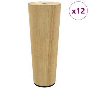 Nábytkové nohy 12 pcs Hnědá Ø 44 x 100 mm - obrázek 2