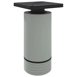 Nábytkové nohy Nastavitelná 12 pcs Bílá 64 x 64 x 100 mm PP - obrázek 5