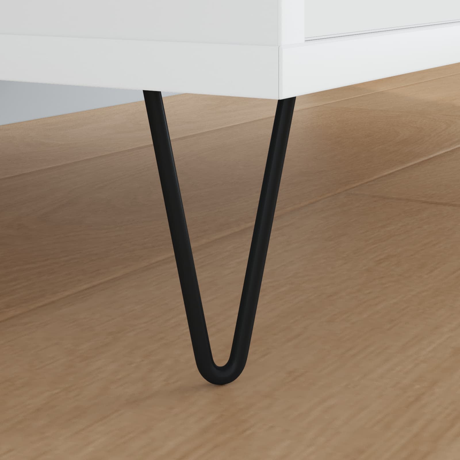 Thumbnail - vidaXL Möbelbein 12 pcs Schwarz 54,1 x 54,1 x 100 mm Eisen