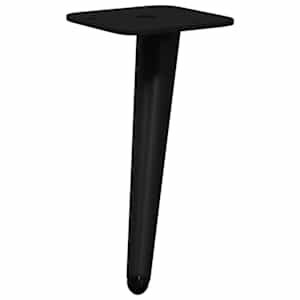 Stojící nohy 2 pcs Černá 56 x 56 x 100 mm Železo - obrázek 2